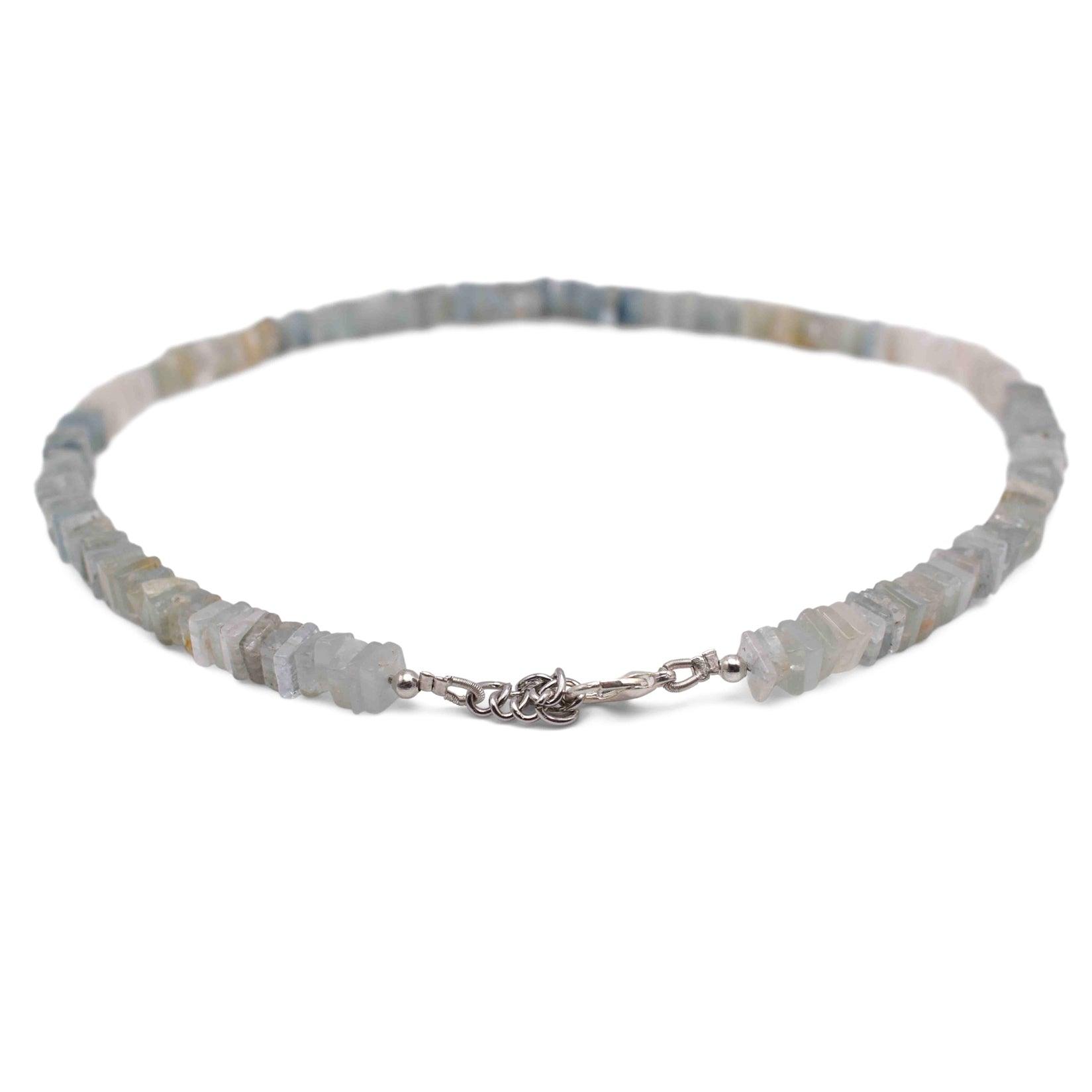 Aquamarine-Heishi-Necklacee