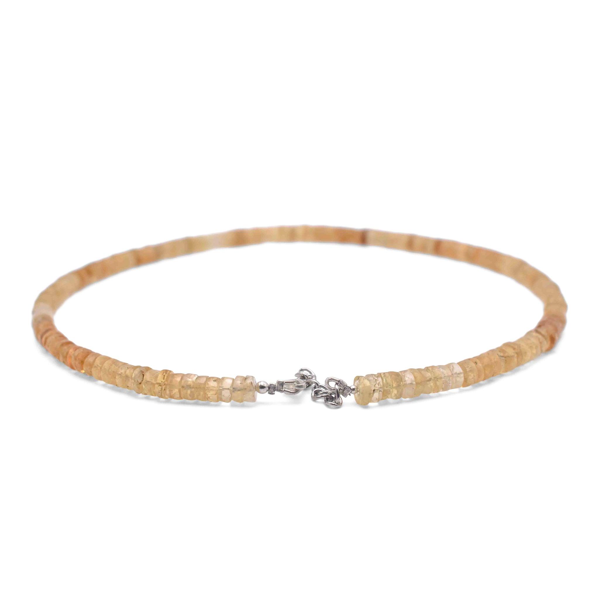 Citrine Faceted Cut Stone Necklace - Mystic Gleam