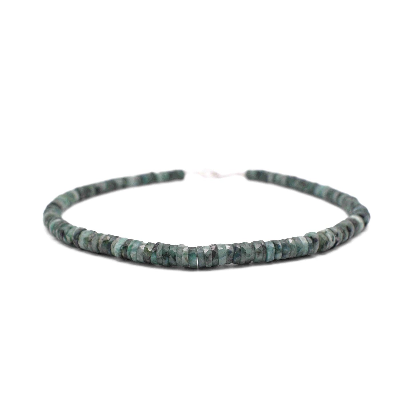 Emerald Faceted Cut Stone Necklace - Mystic Gleam