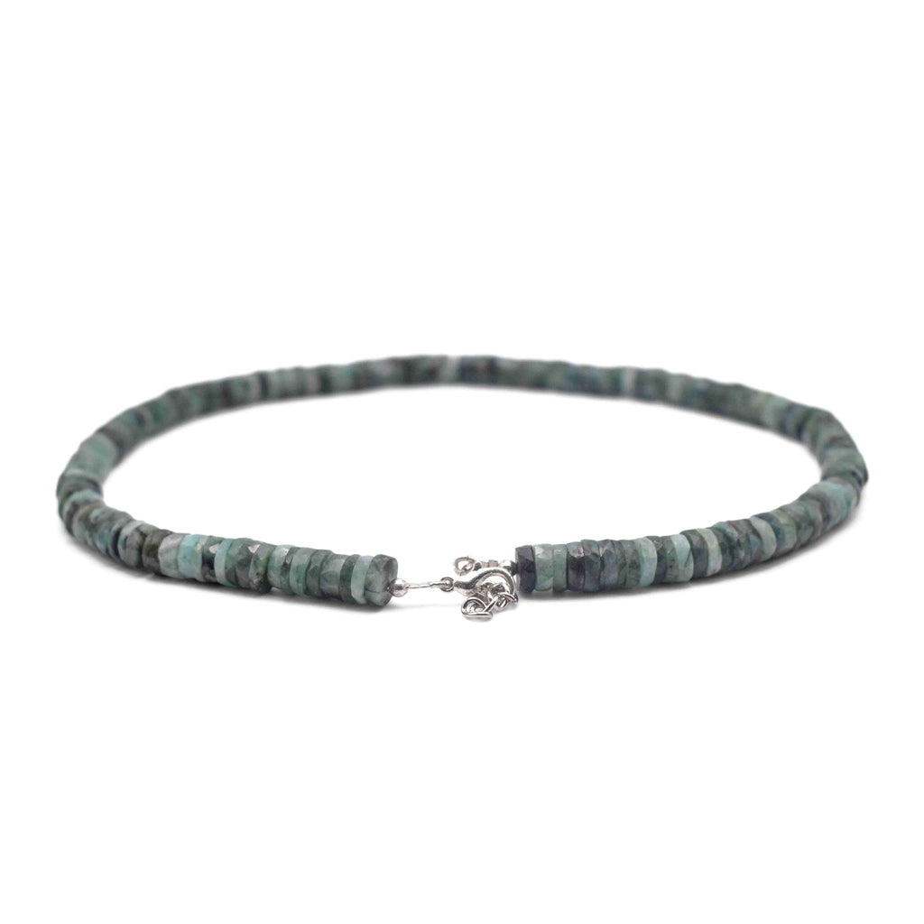 Emerald Faceted Cut Stone Necklace - Mystic Gleam