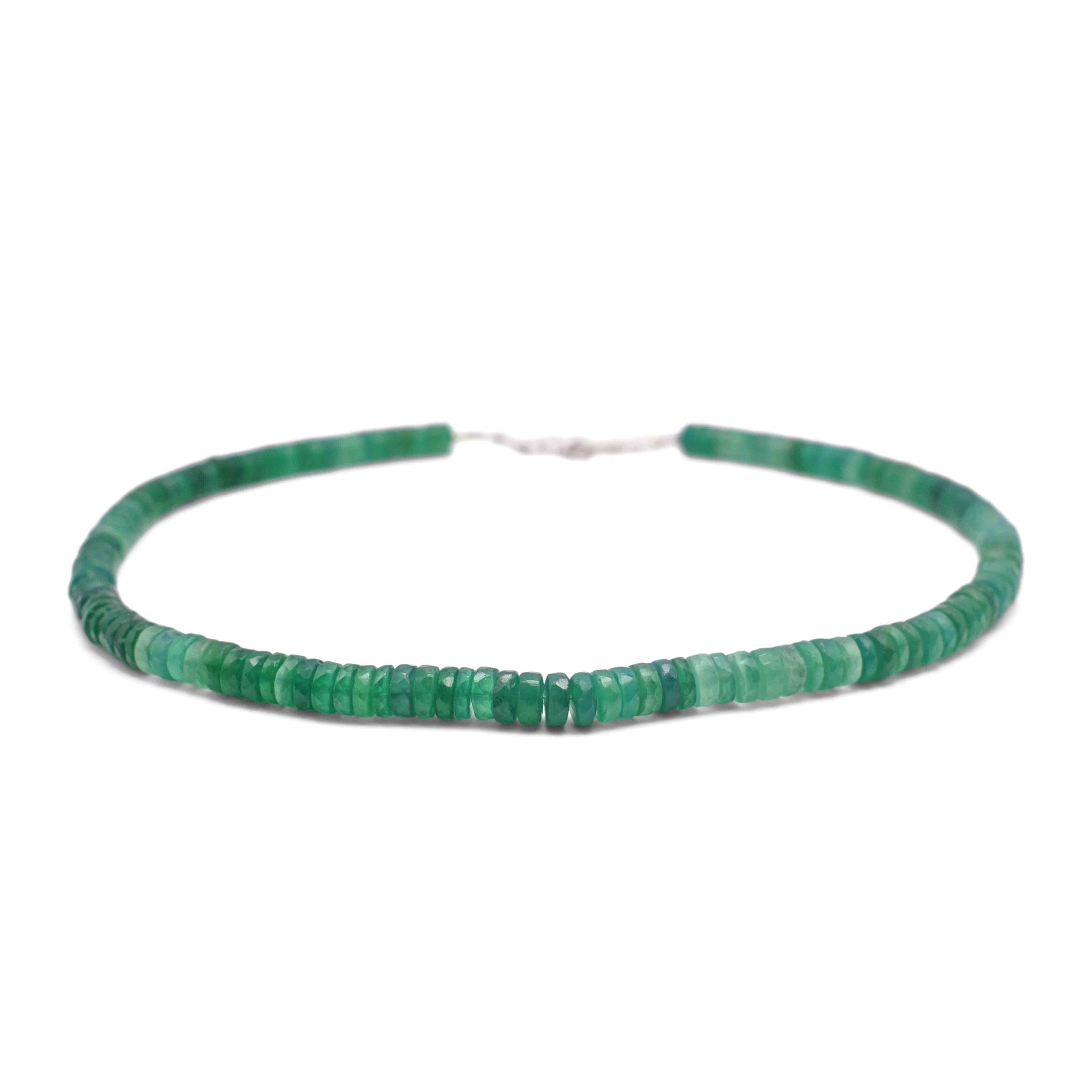 Green Onyx Faceted Cut Stone Necklace - Mystic Gleam