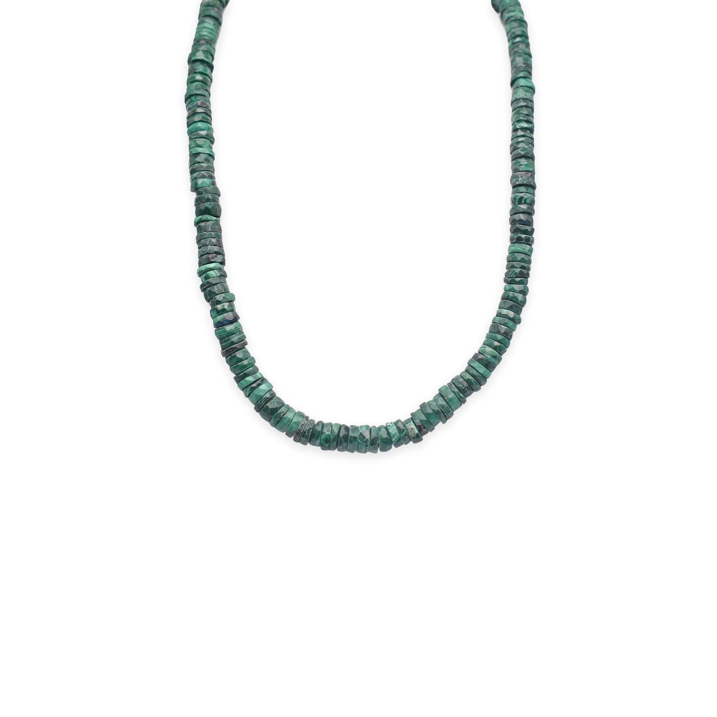 Malachite Faceted Cut Stone Necklace - Mystic Gleam