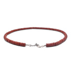 Red Jasper Faceted Cut Stone Necklace - Mystic Gleam