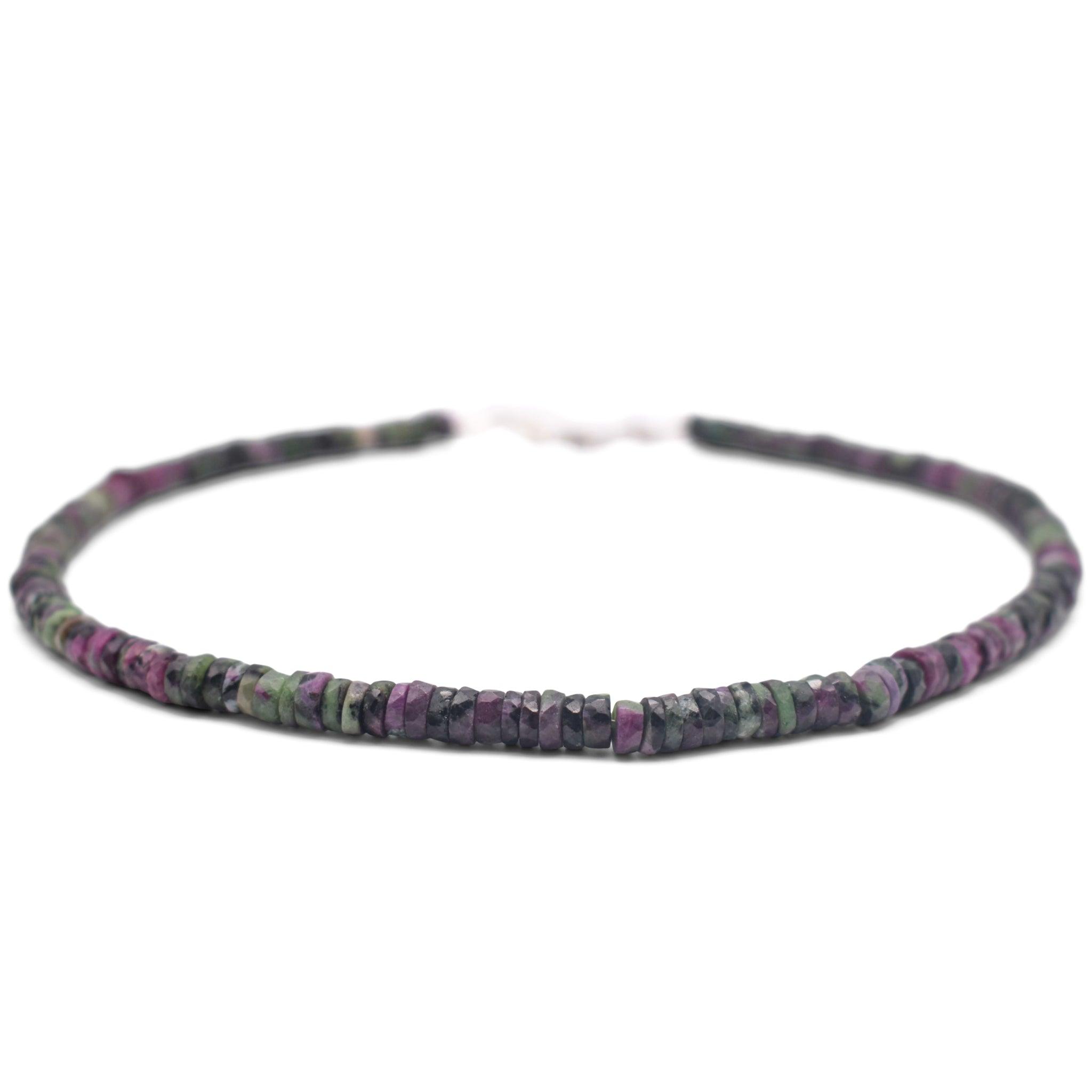 Ruby-Zoisite-Faceted-Cut-Stone-Necklace