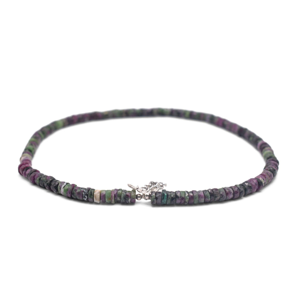 Ruby-Zoisite-Faceted-Cut-Stone-Necklace