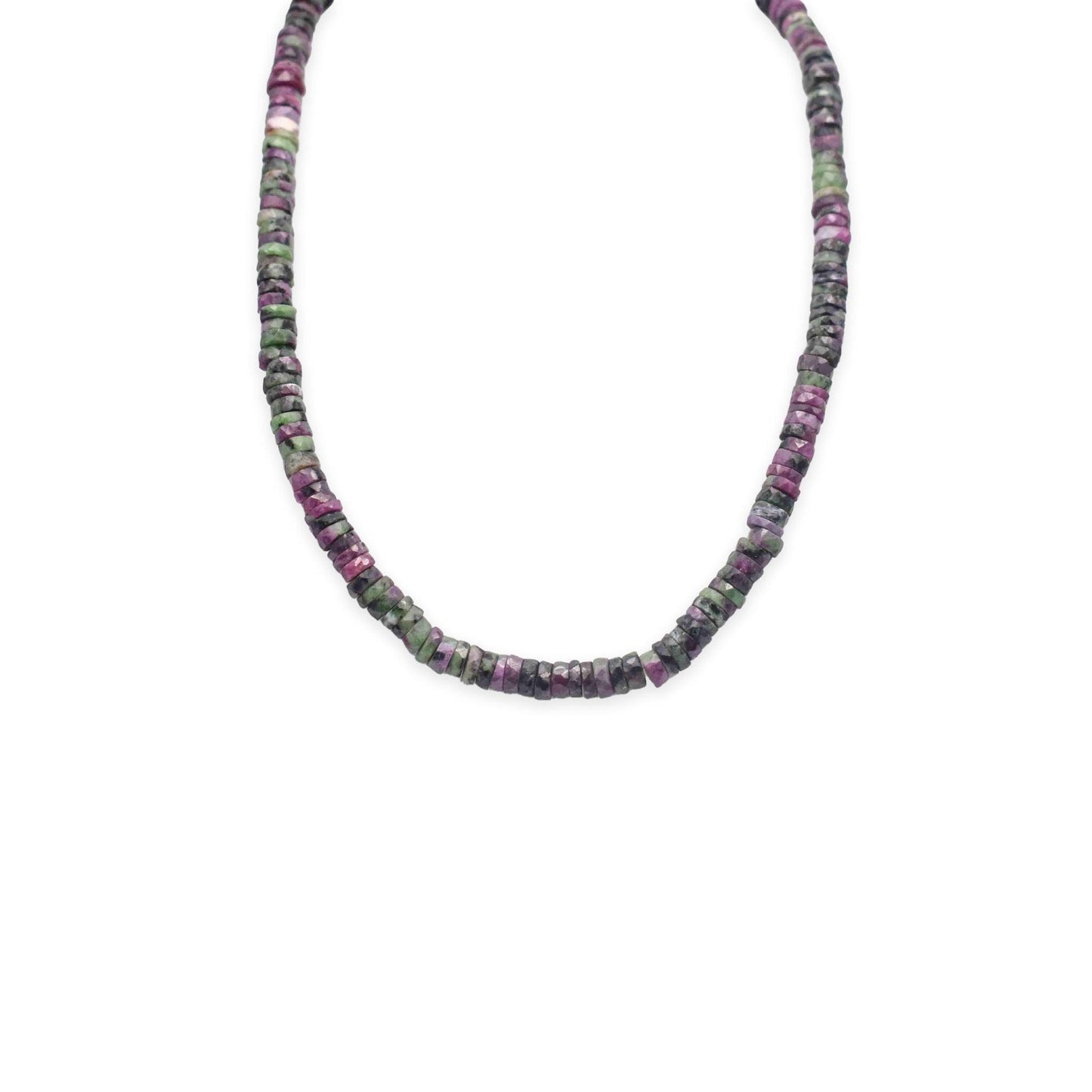 Ruby-Zoisite-Faceted-Cut-Stone-Necklace